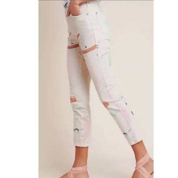 New Anthropologie x Moglea Ultra High-Rise Slim Straight Jeans $158 Size 28 - Picture 5 of 5